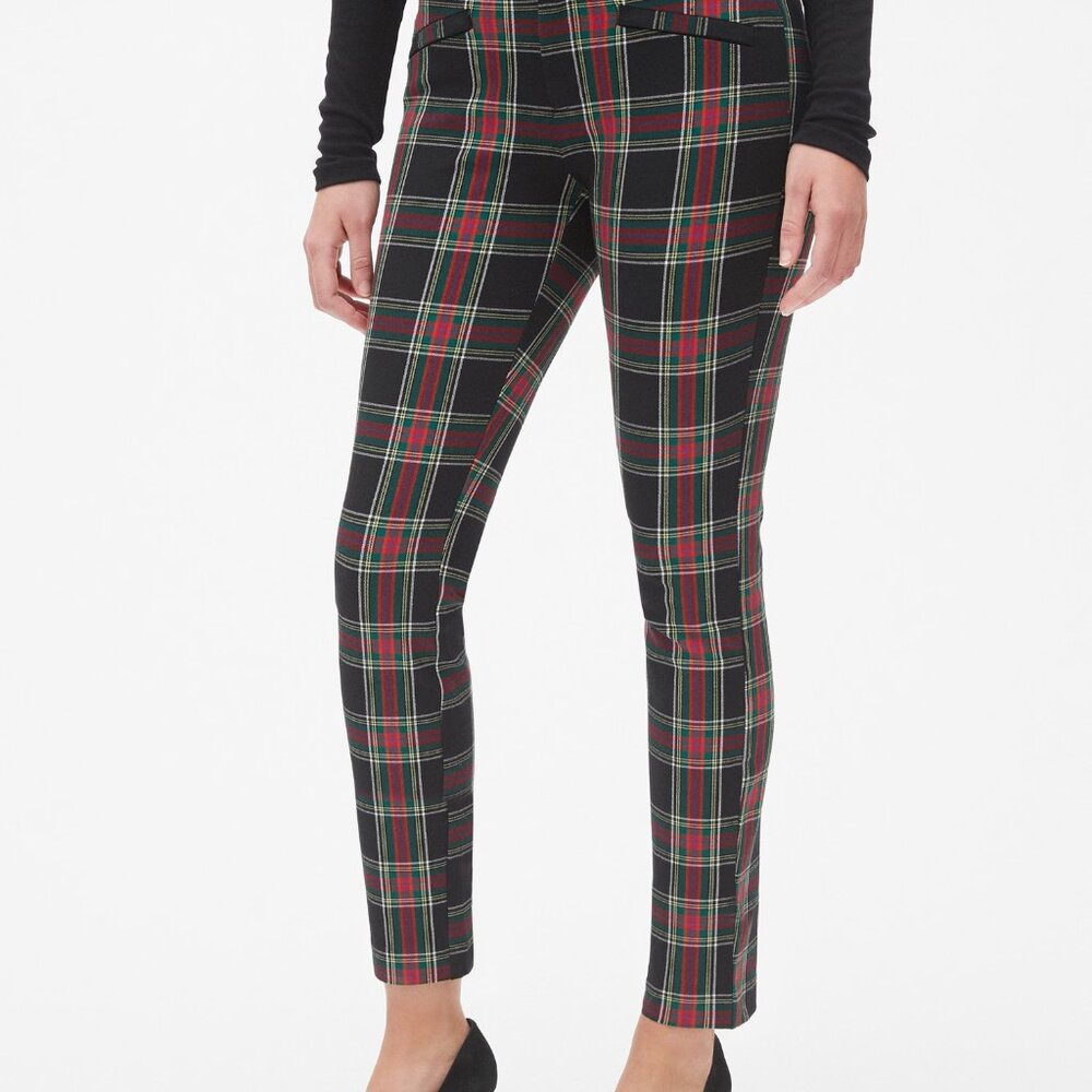 Vintage GAP Signature Skinny Ankle Holiday Plaid Pants